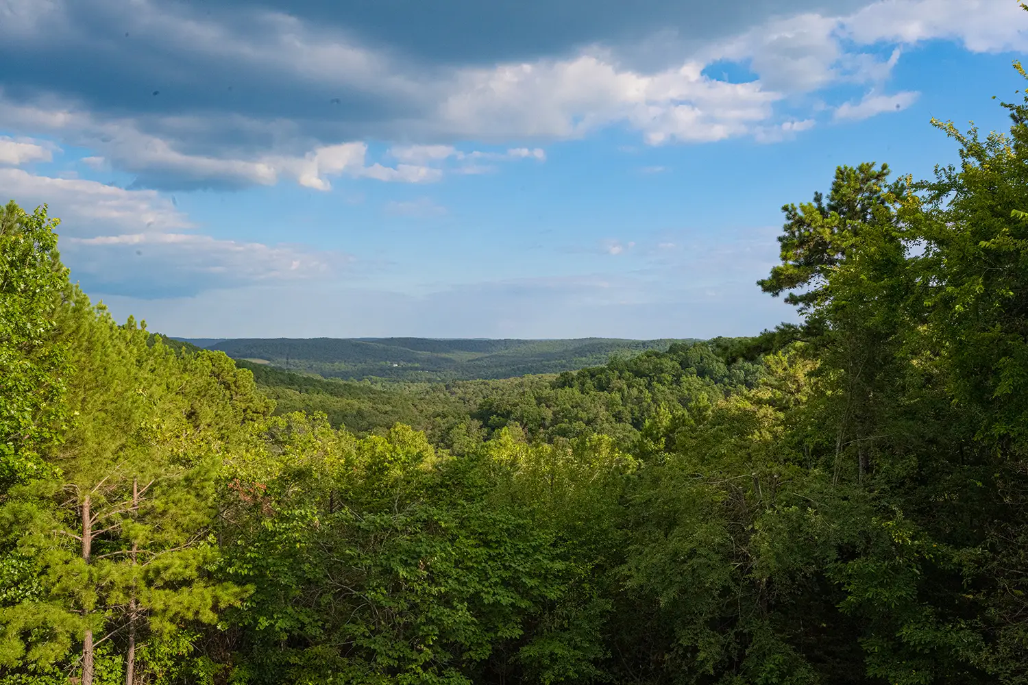 scenic views of the Ozark Mountains